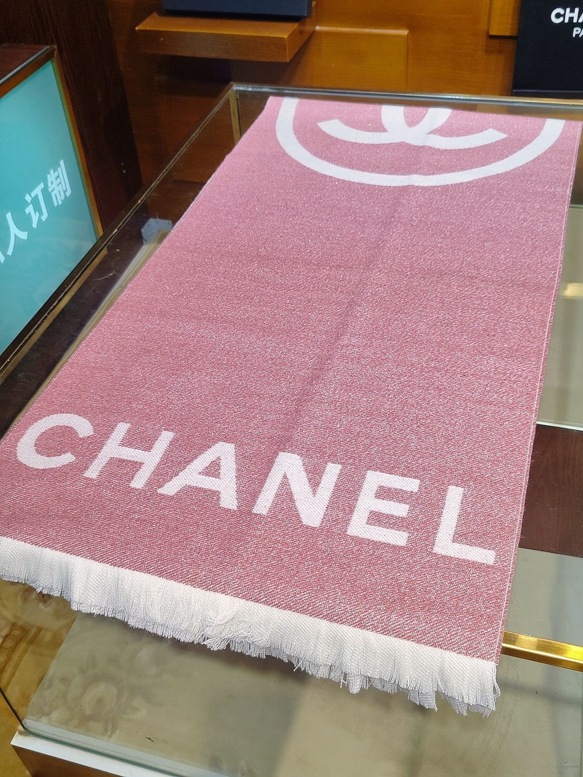 velvet double c Shawl for women - alternate angle view 9