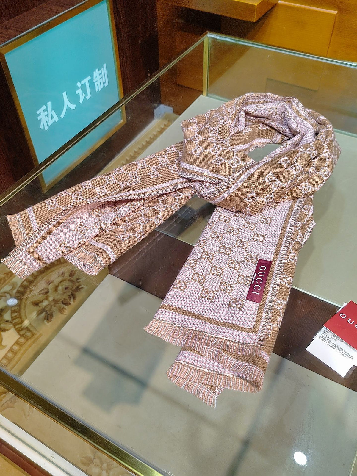 wool tassel Scarf for women - alternate angle view 3