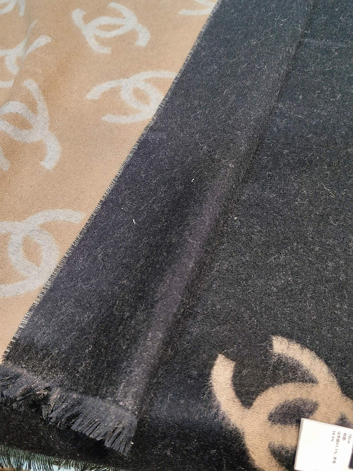 black and white Shawl for women - alternate angle view 5