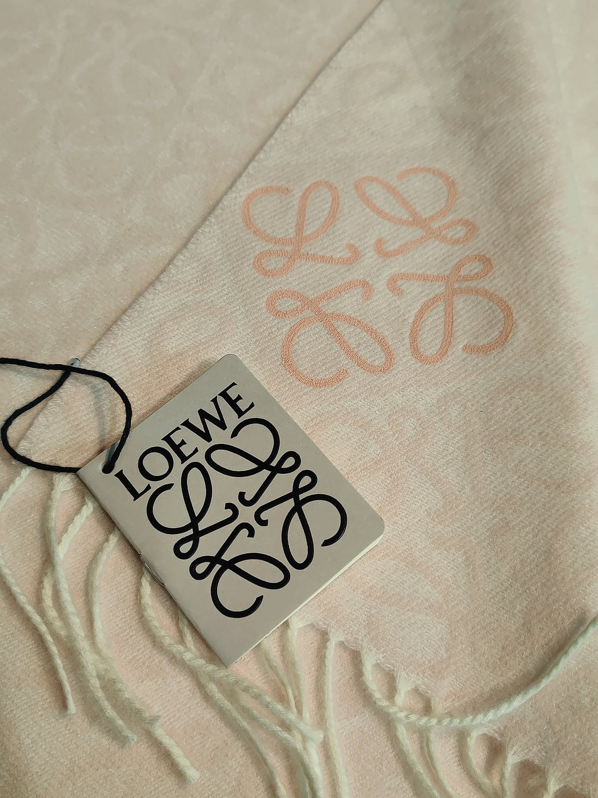 tan embossed Scarf for women - alternate angle view 6