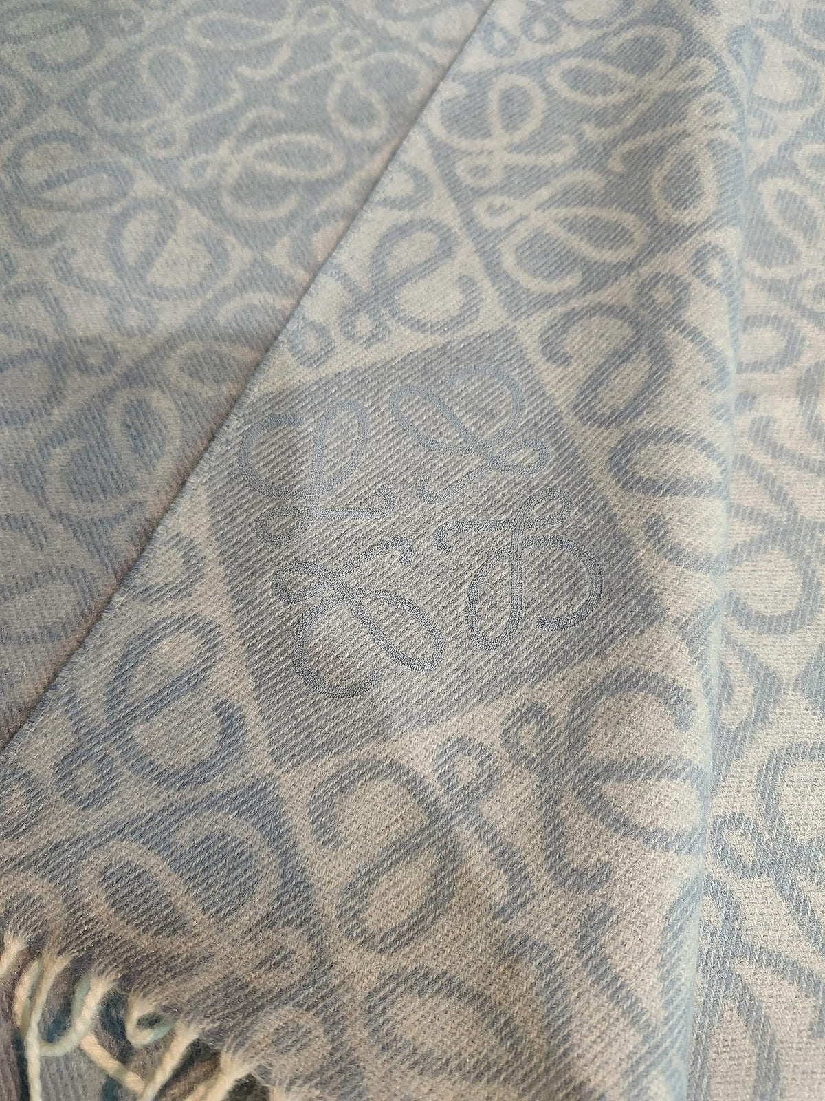 tan embossed Scarf for women - alternate angle view 5