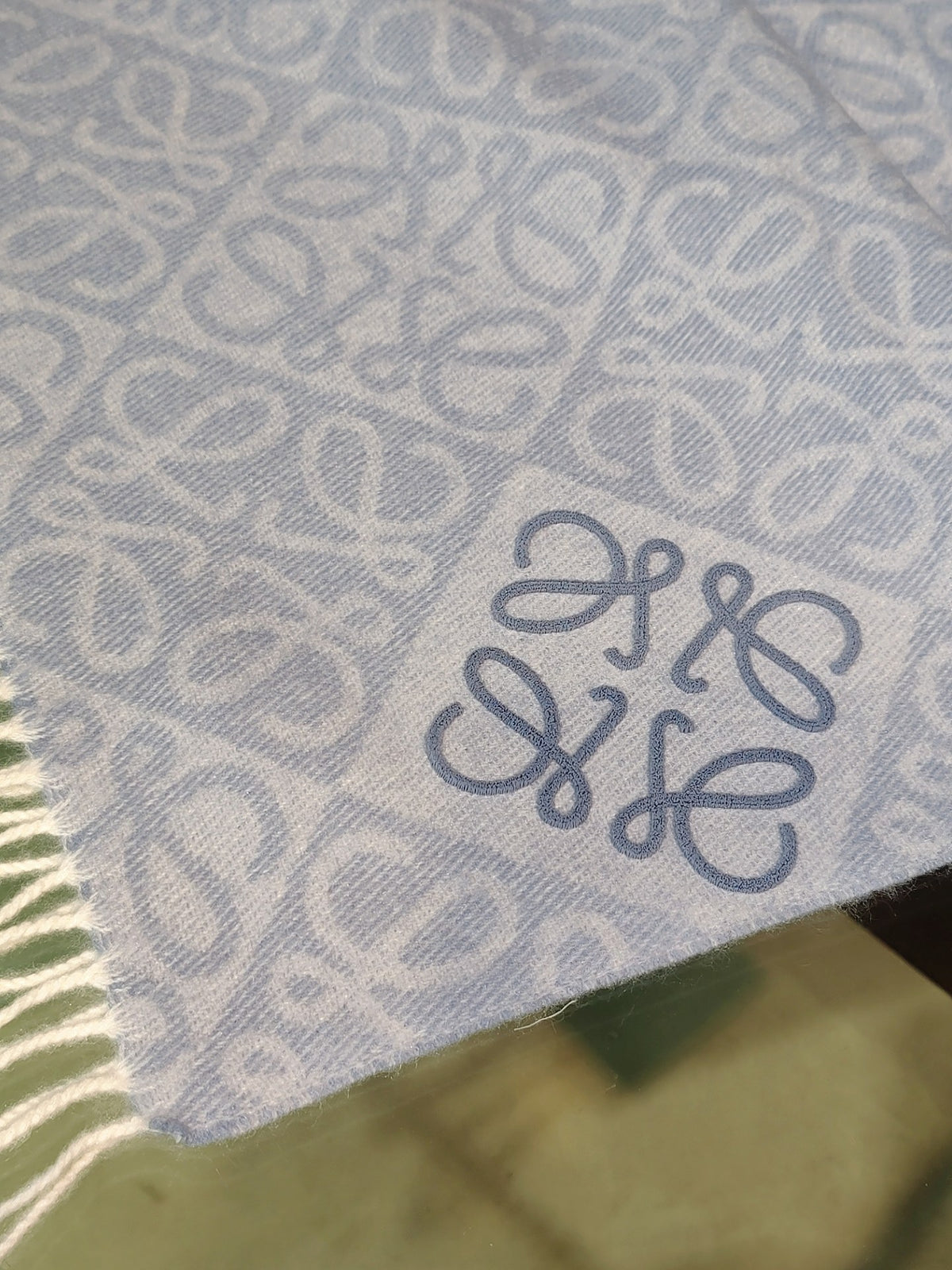 tan embossed Scarf for women - alternate angle view 7