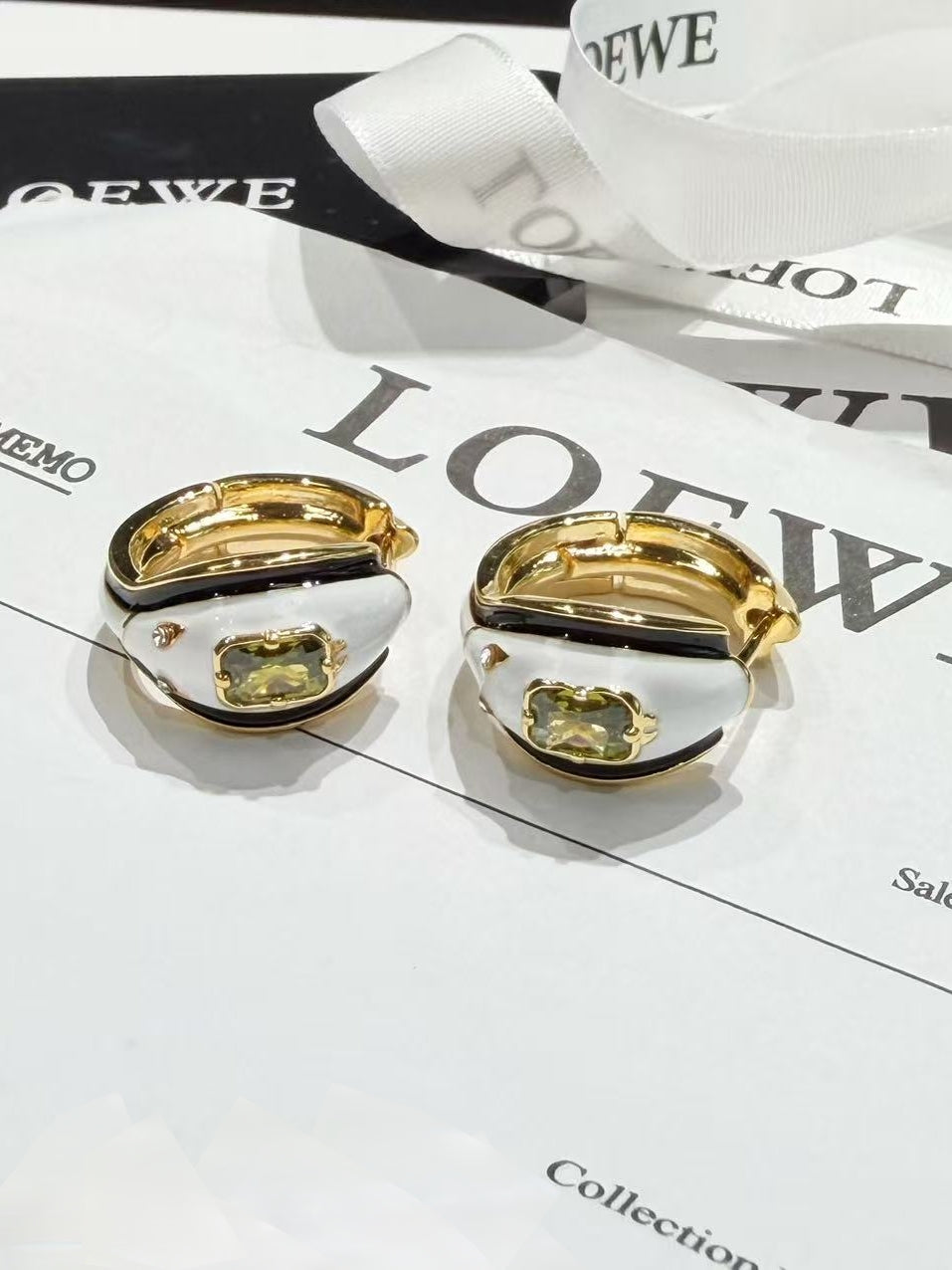 multicolor crystal minimalist Drop Earrings for women - product detail view