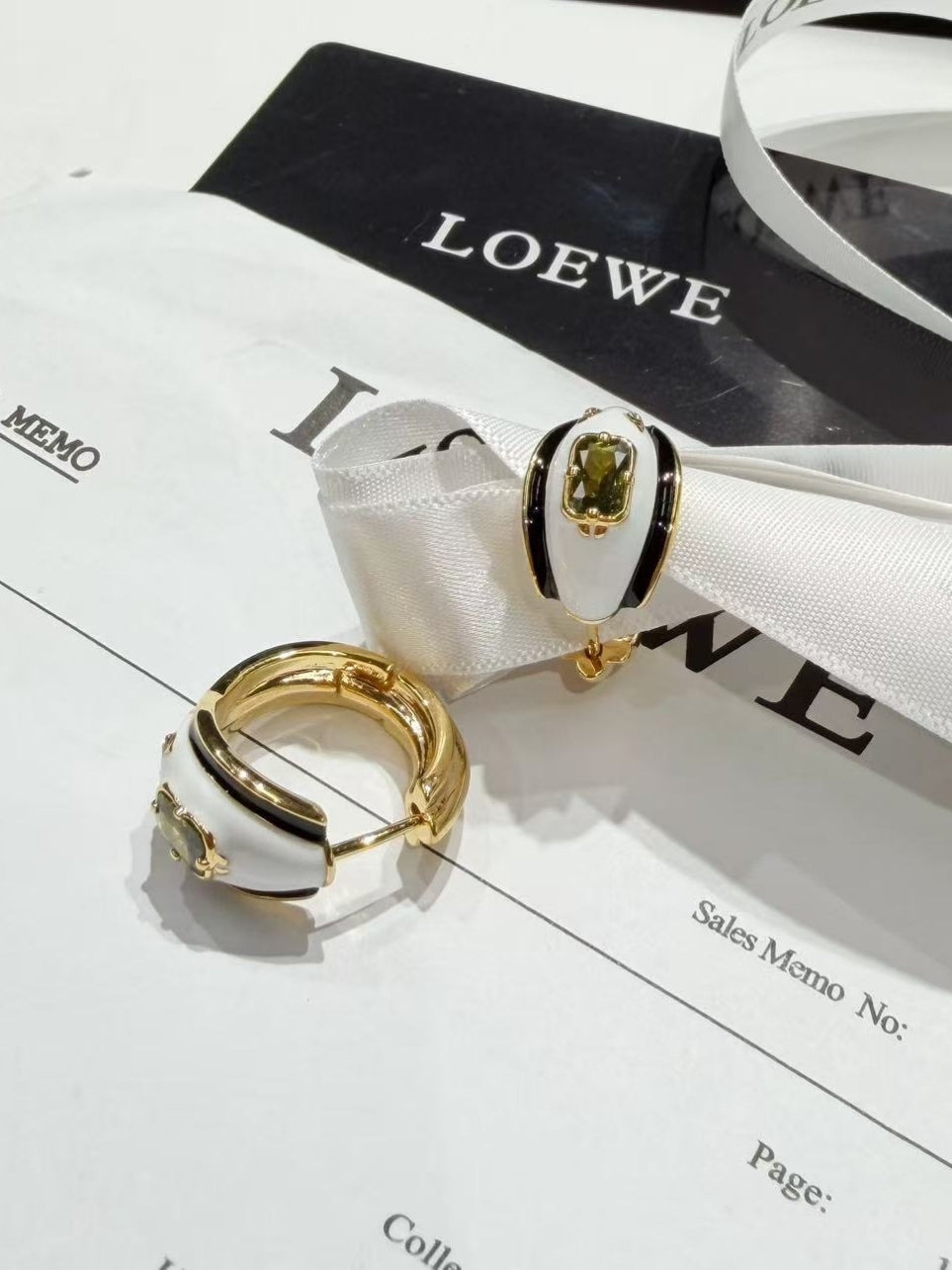 multicolor crystal minimalist Drop Earrings for women - alternate angle view 3