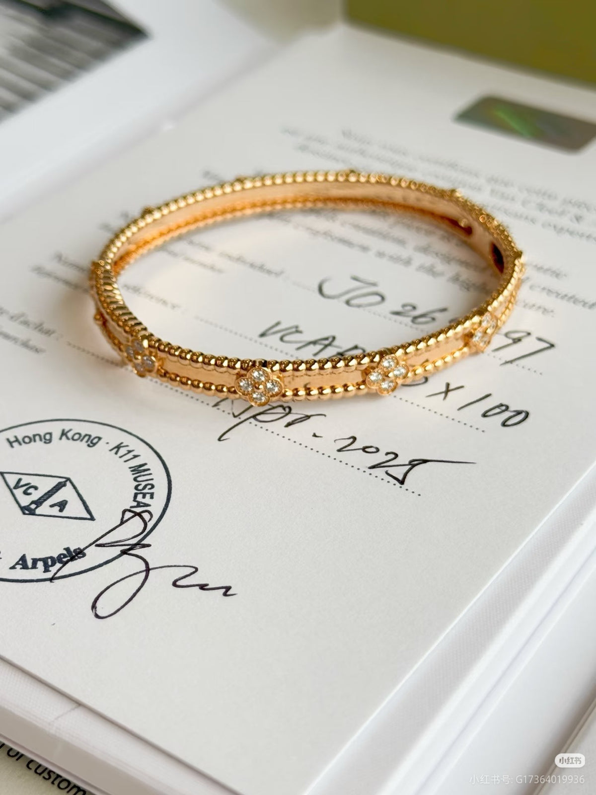 floral Bangle for women - alternate angle view 7