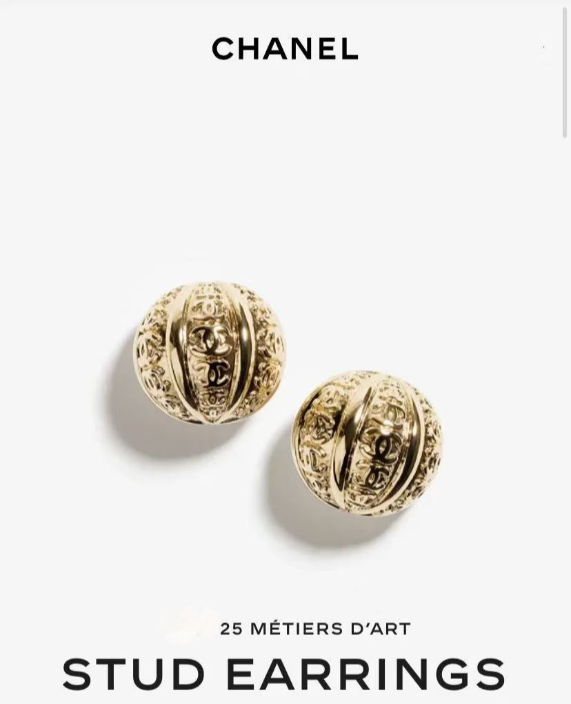 yellow brass floral Drop Earrings for women - alternate angle view 5