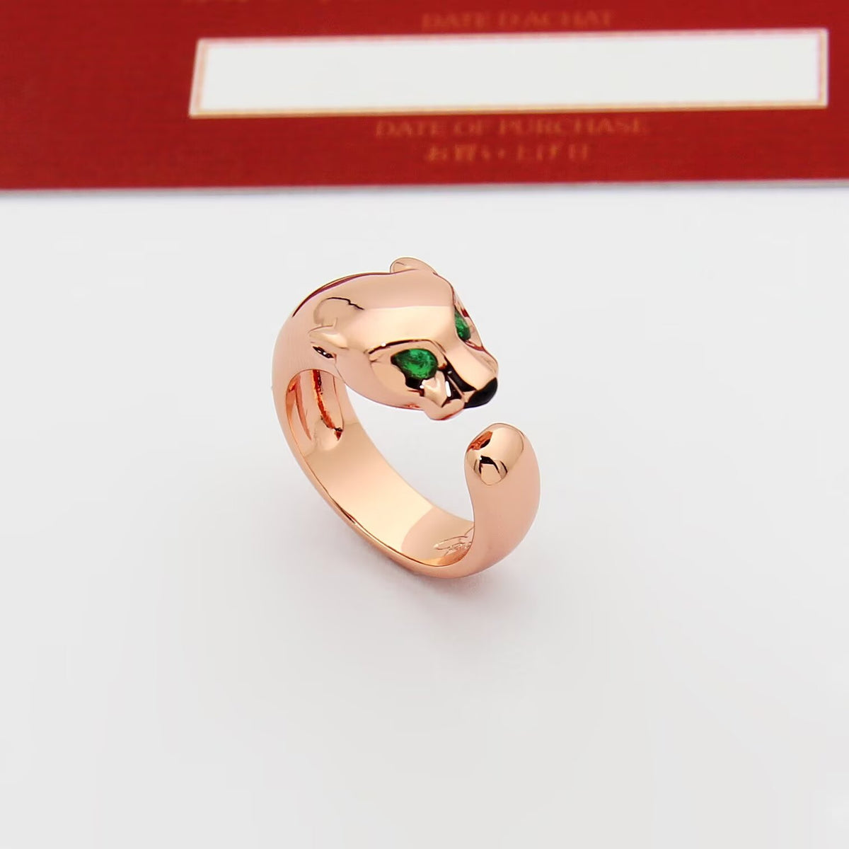green crystal luxury Ring for women - alternate angle view 7