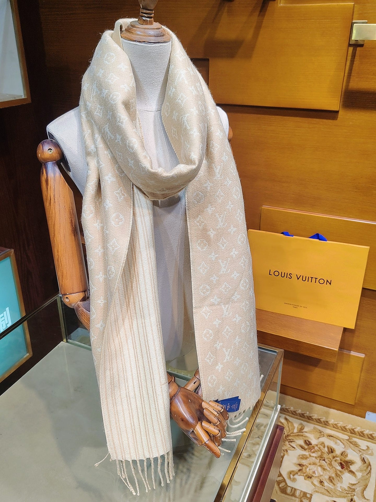 velvet floral Shawl for women - product detail view
