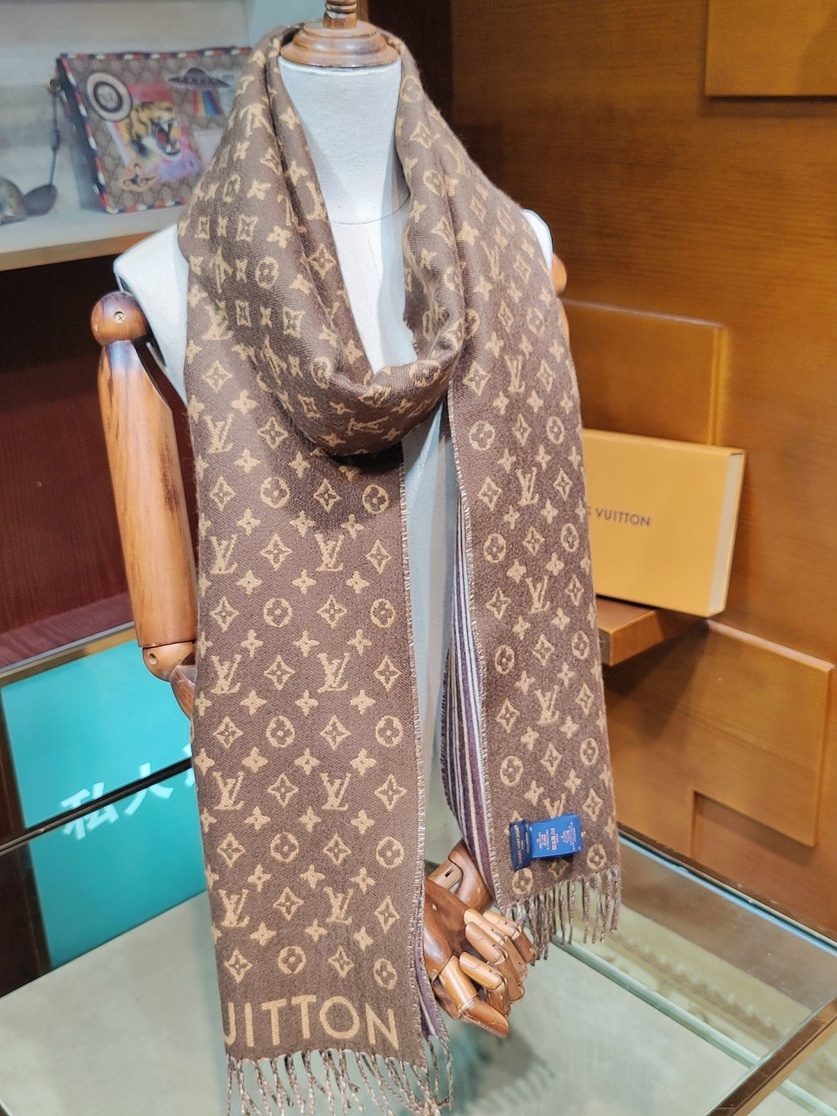 velvet floral Shawl for women - product detail view