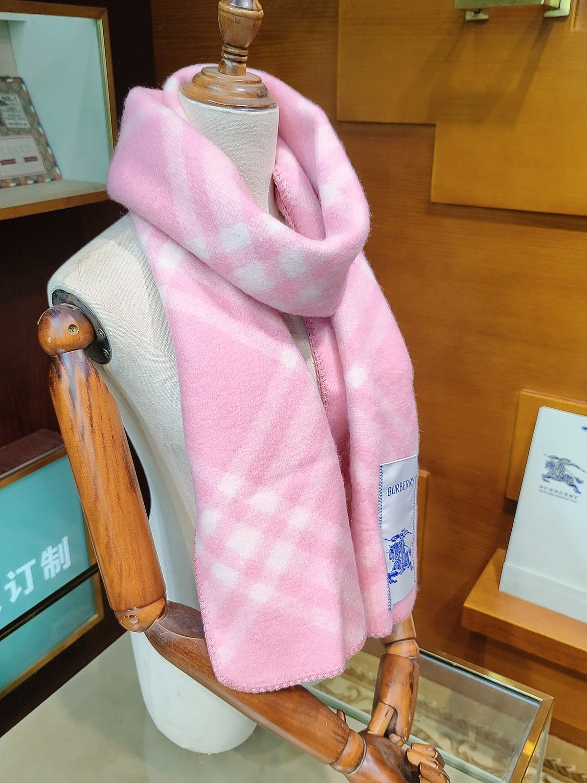 velvet inlaid Scarf for women - product detail view