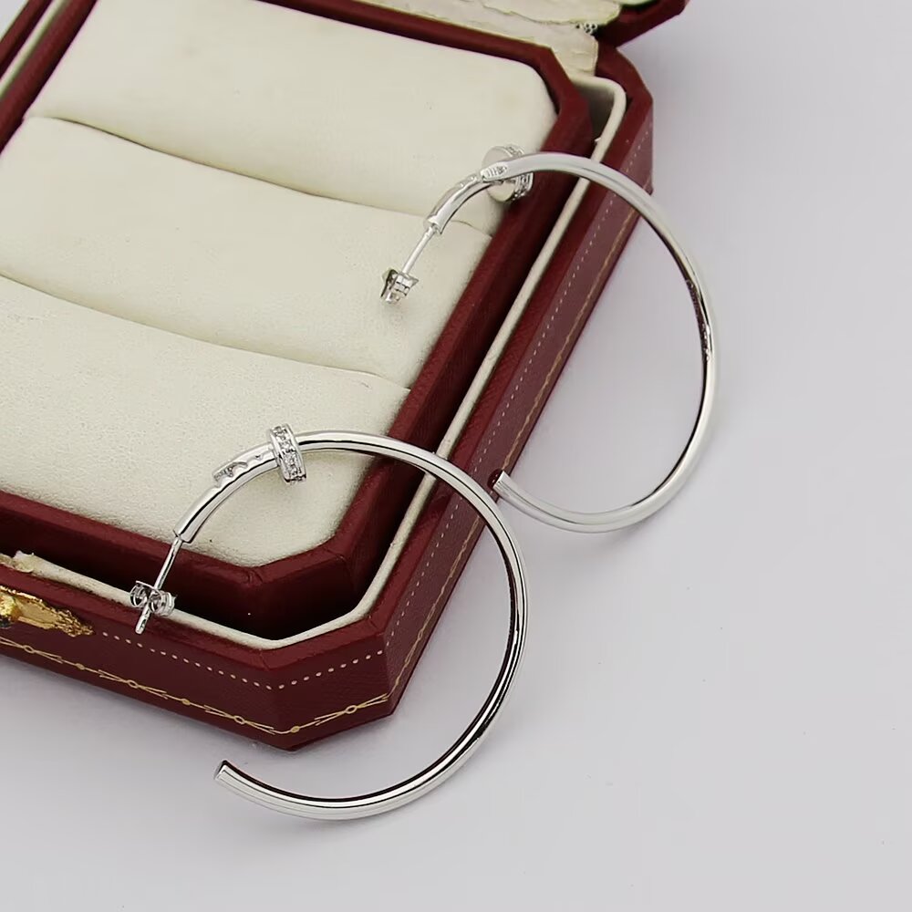 tricolor crystal minimalist Drop Earrings for women - alternate angle view 7