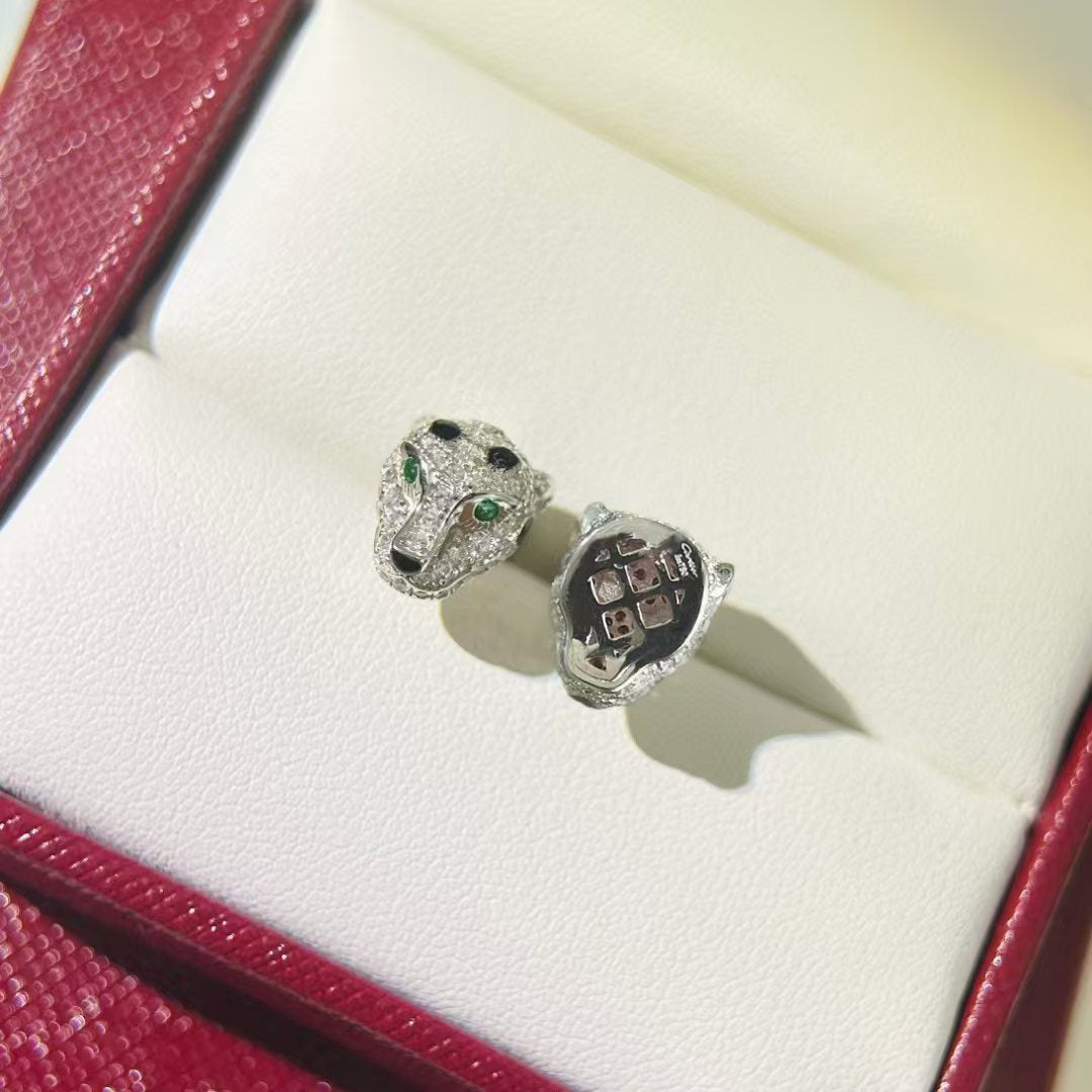 gold 925 sterling silver luxury Stud Earrings for men - alternate angle view 5