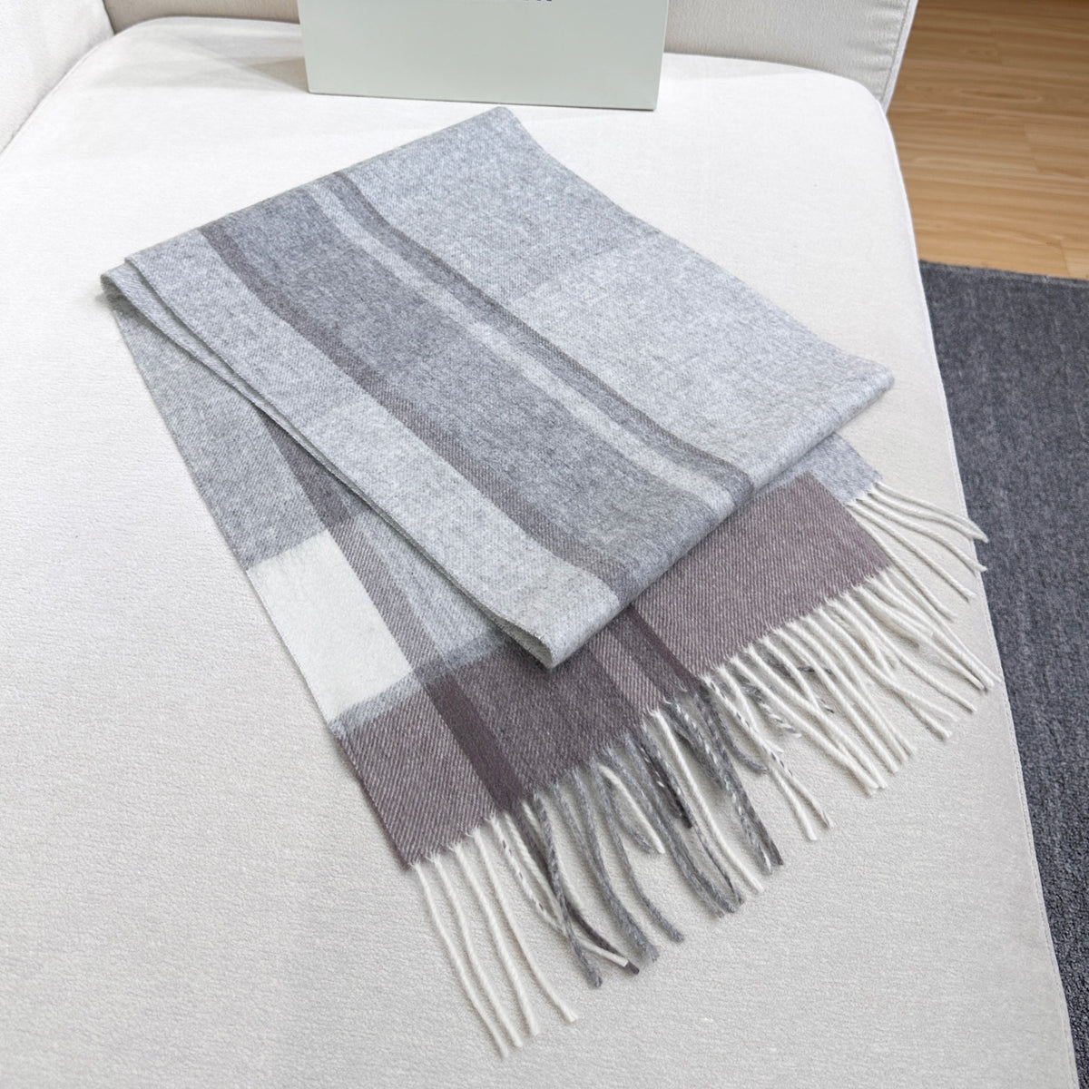 velvet letter Scarf for men - alternate angle view 4
