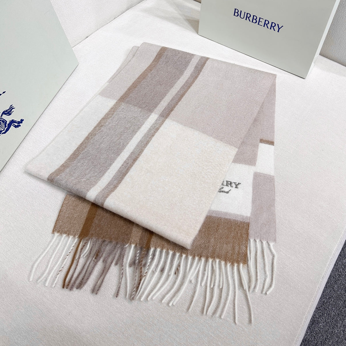 velvet letter Scarf for men - alternate angle view 4