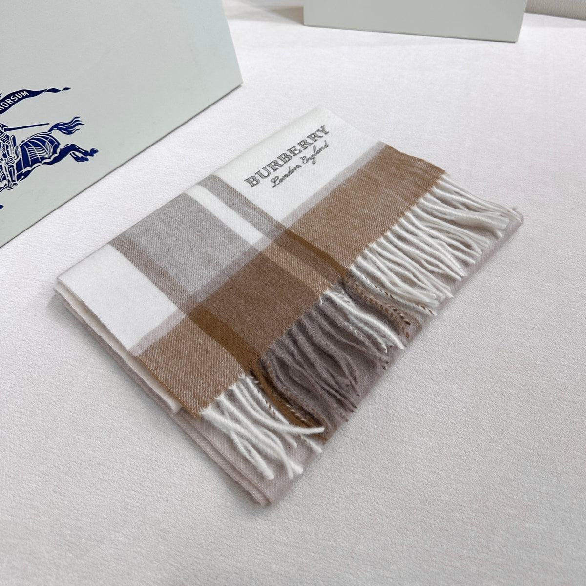 velvet letter Scarf for men - alternate angle view 5