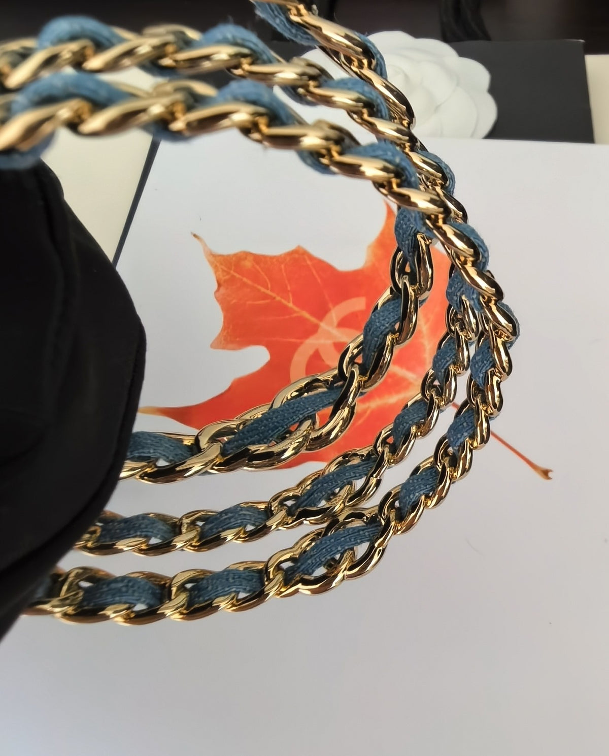 blue brass Bangle for women - alternate angle view 6