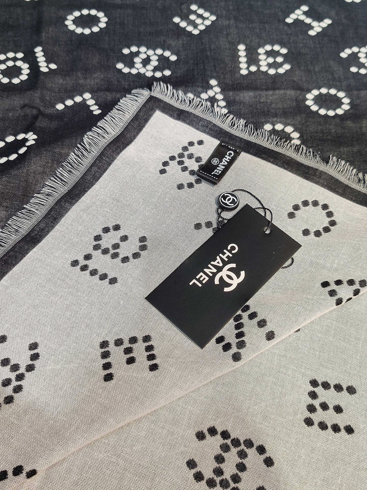 gray velvet floral Shawl for women - alternate angle view 7
