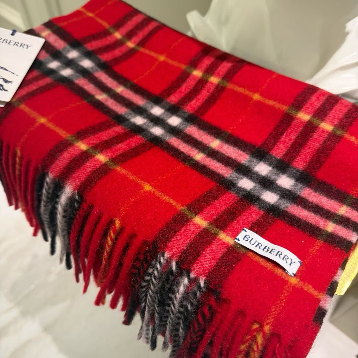 gold velvet christmas Scarf for women - alternate angle view 4