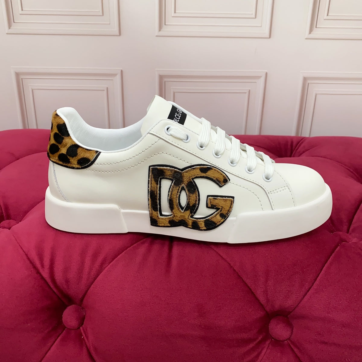 Dolce & Gabbana DG Heavy-Craft Calfskin Sneakers with 5D Accents