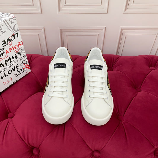 Dolce & Gabbana DG Heavy-Craft Calfskin Sneakers with 5D Accents