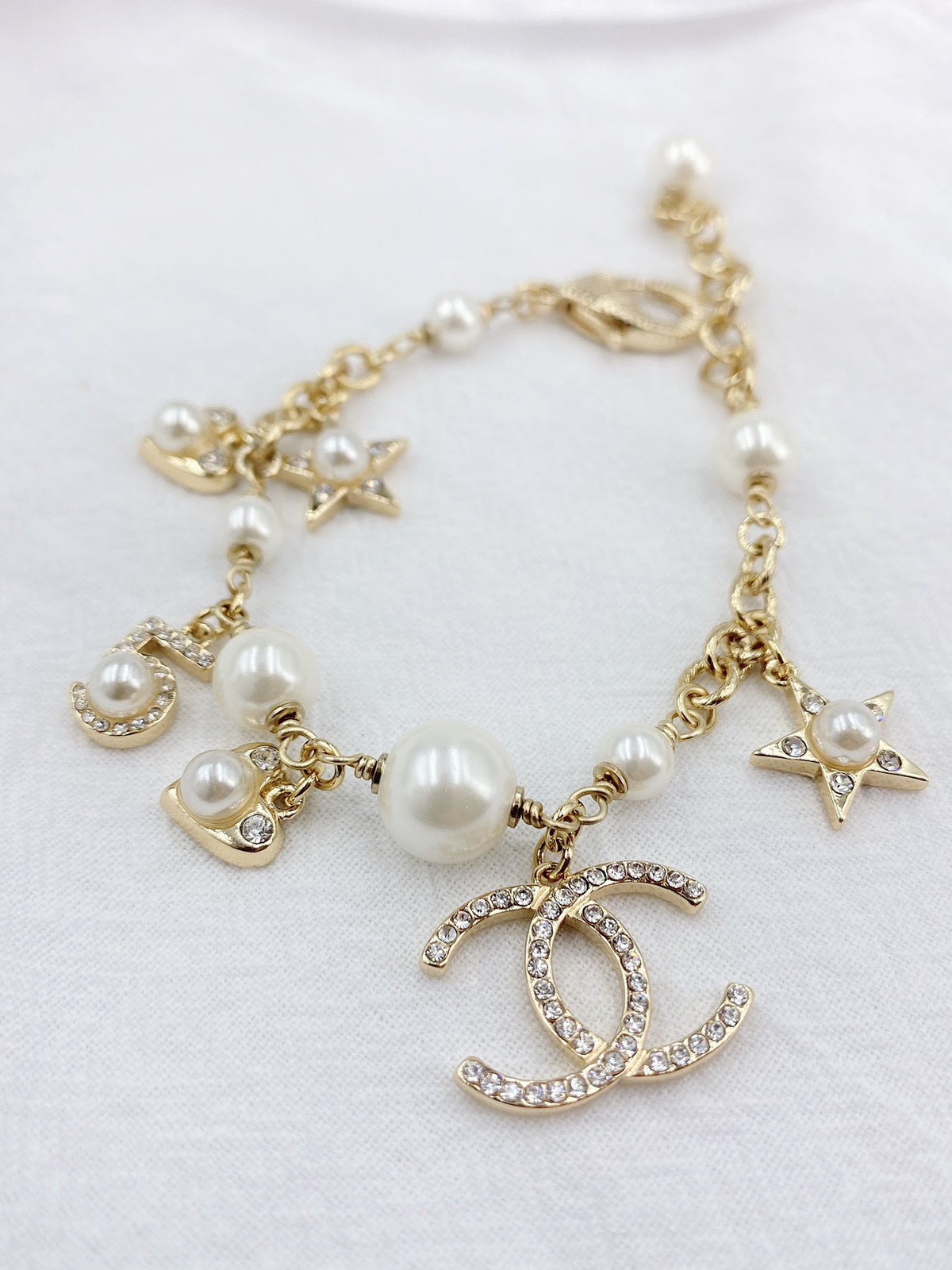 yellow brass dreamy Bracelet for women - alternate angle view 4