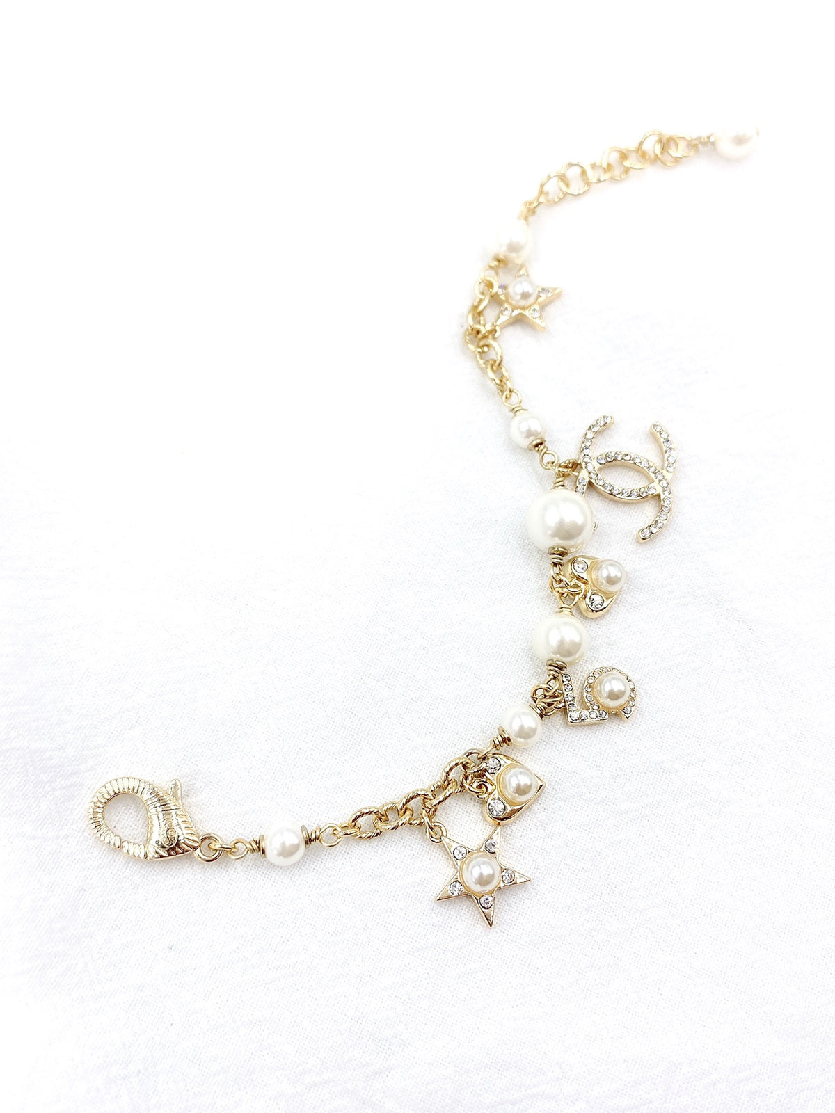 yellow brass dreamy Bracelet for women - product detail view
