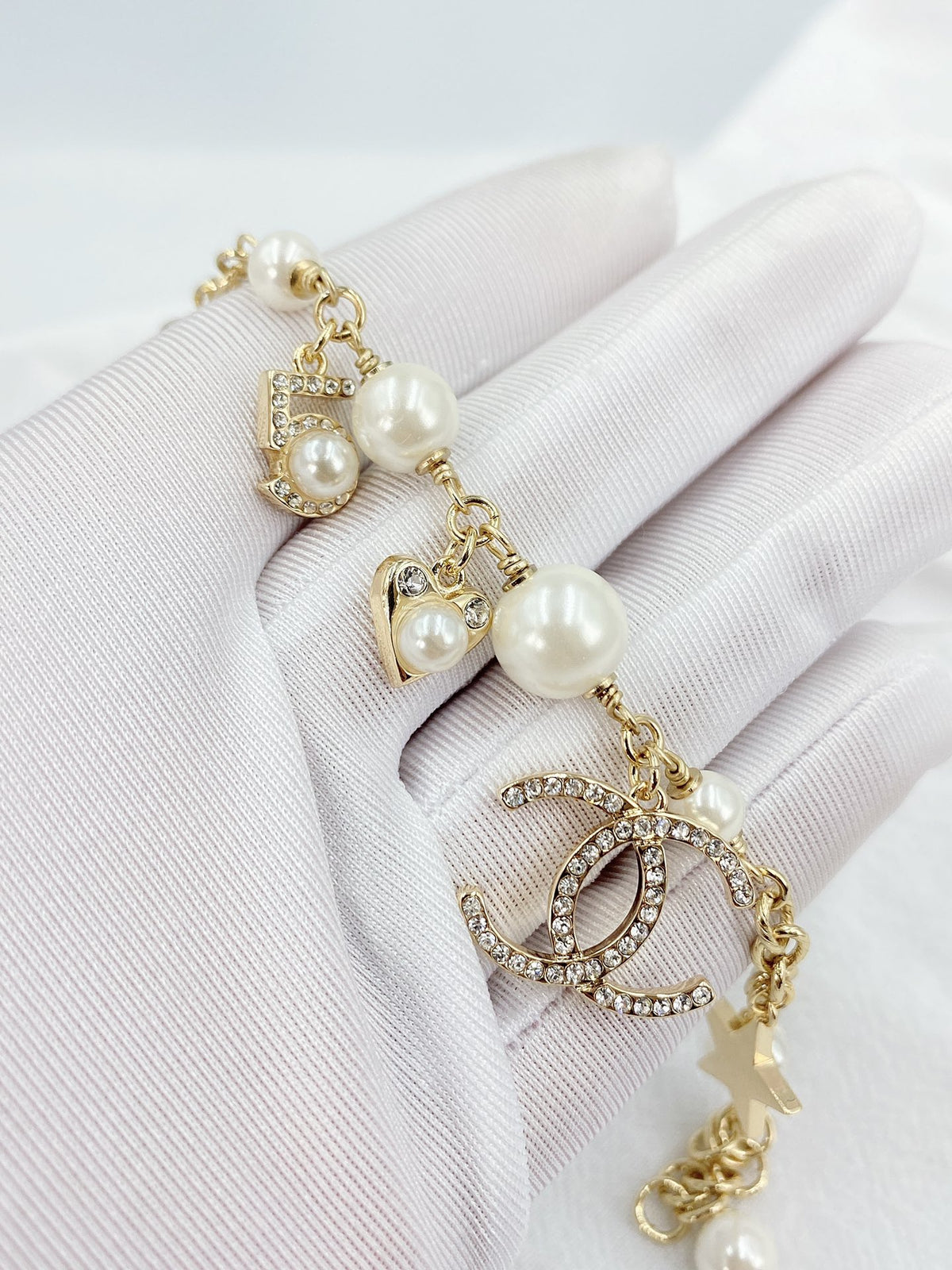 yellow brass dreamy Bracelet for women - alternate angle view 3