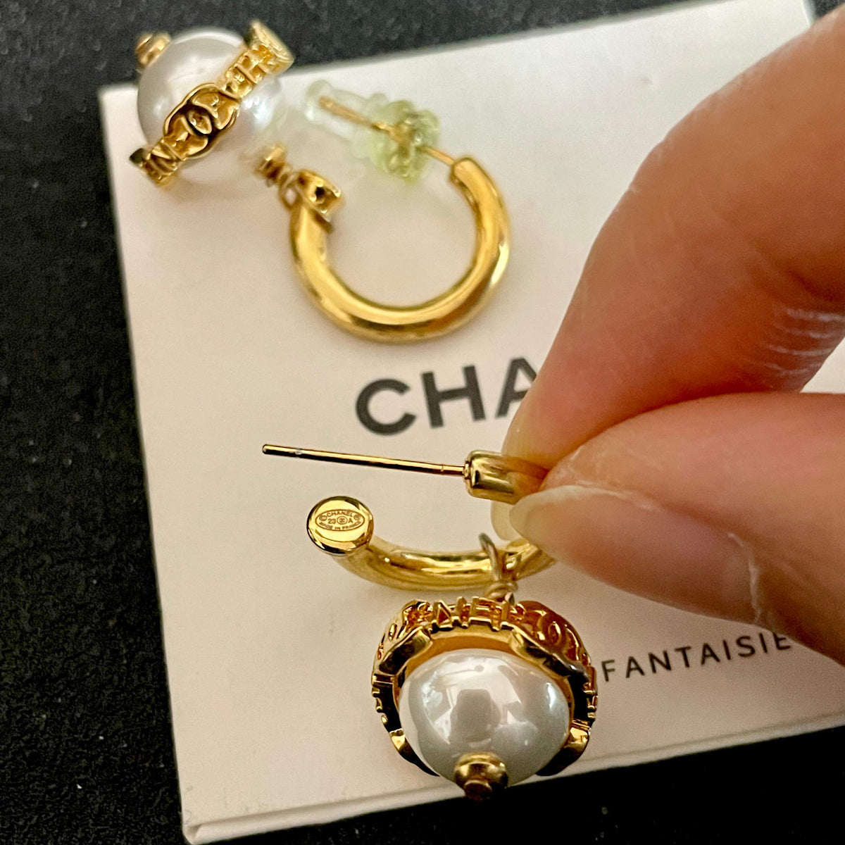 letter Stud Earrings for women - alternate angle view 7
