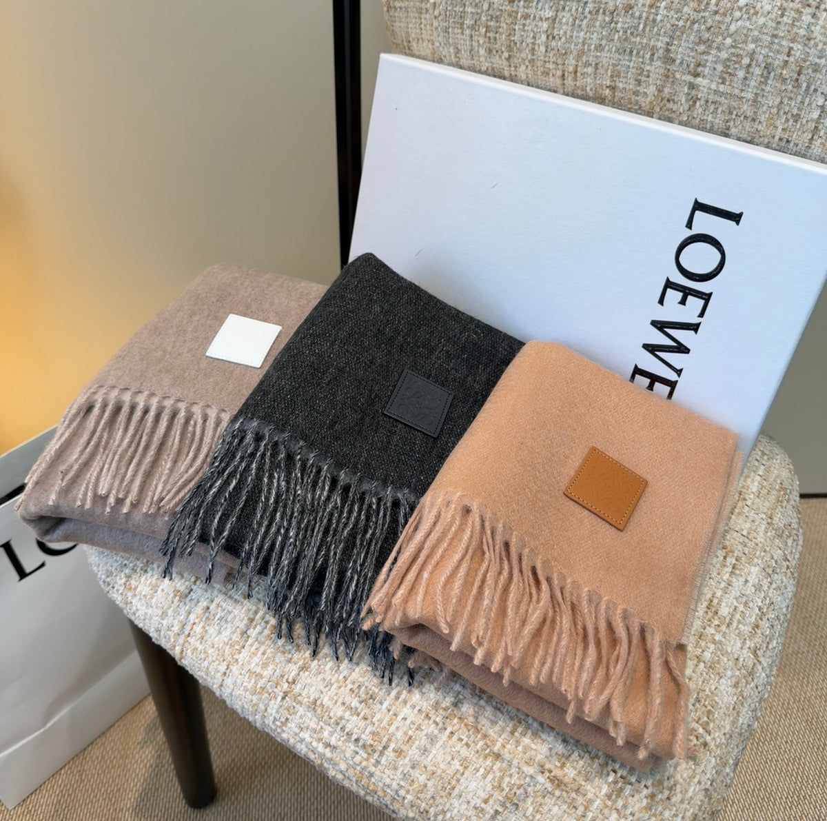 elegant Scarf for unisex couple - alternate angle view 2