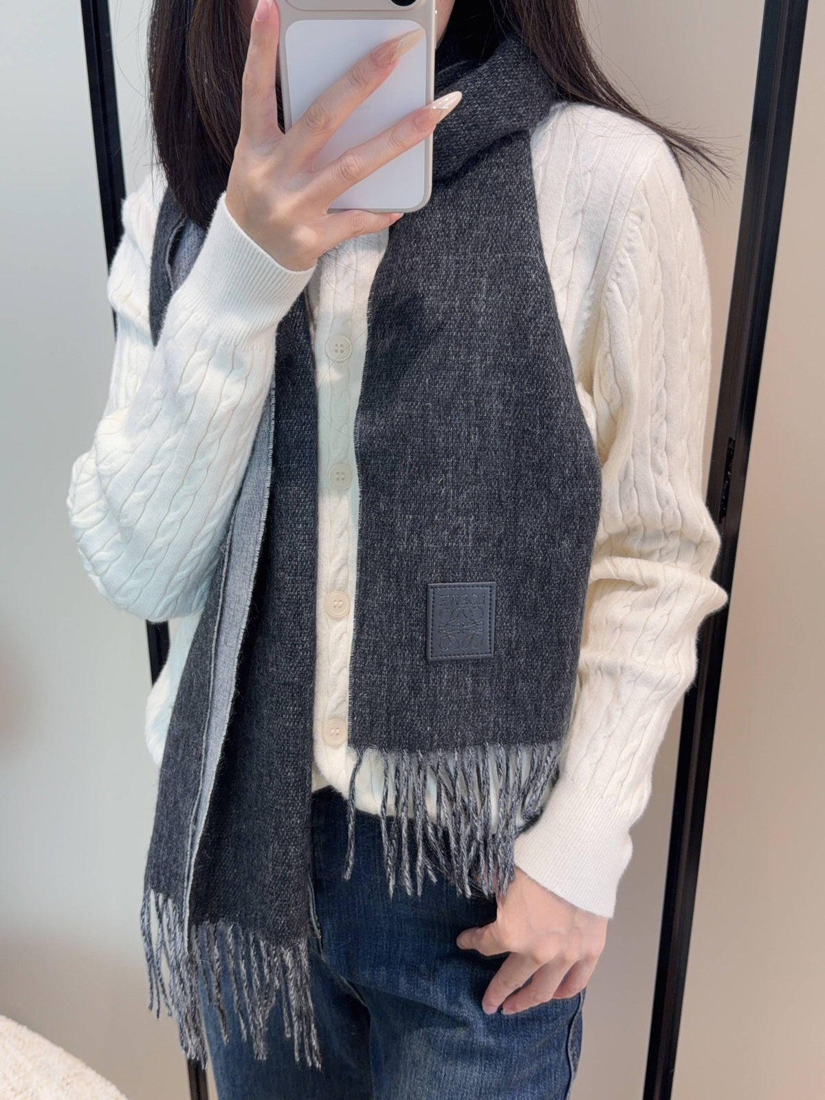 elegant Scarf for unisex couple - product detail view