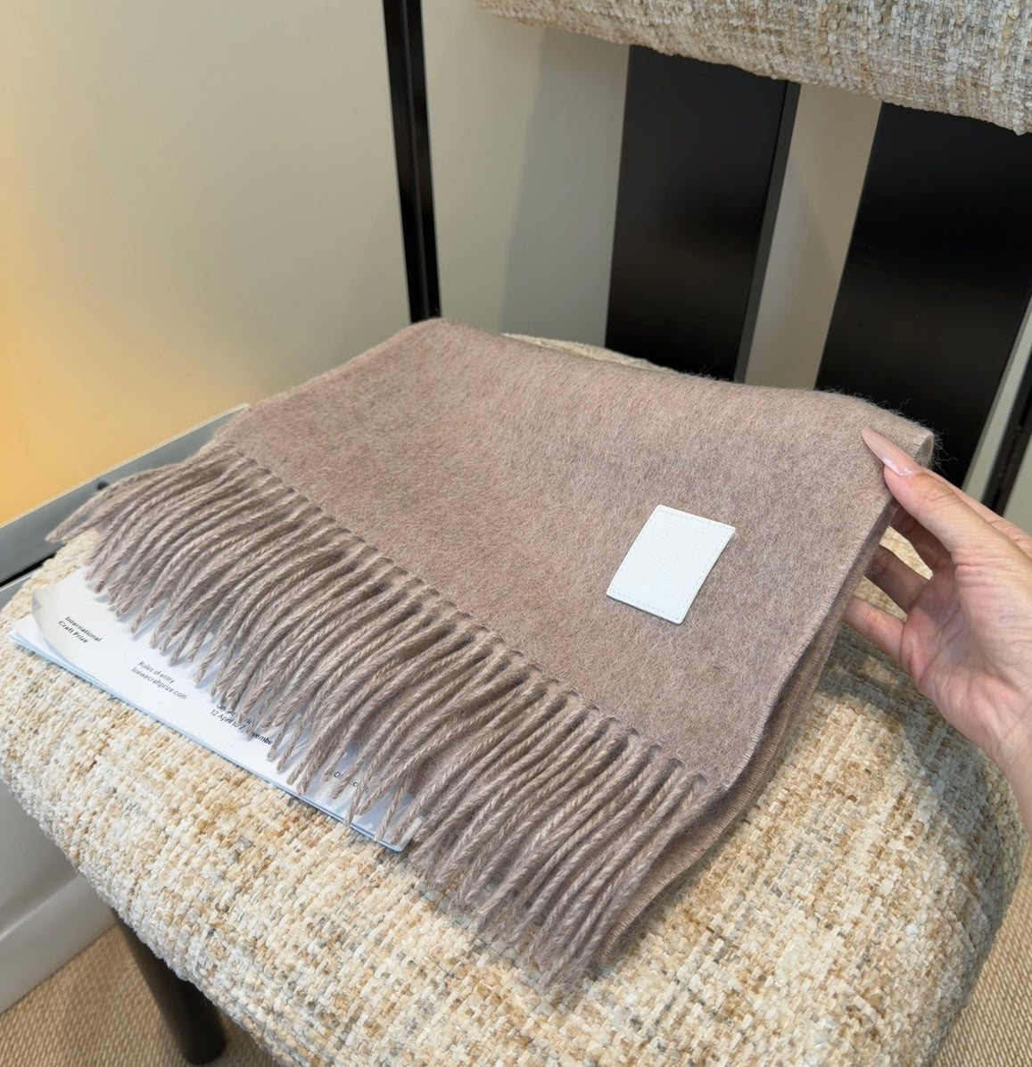 elegant Scarf for unisex couple - alternate angle view 4
