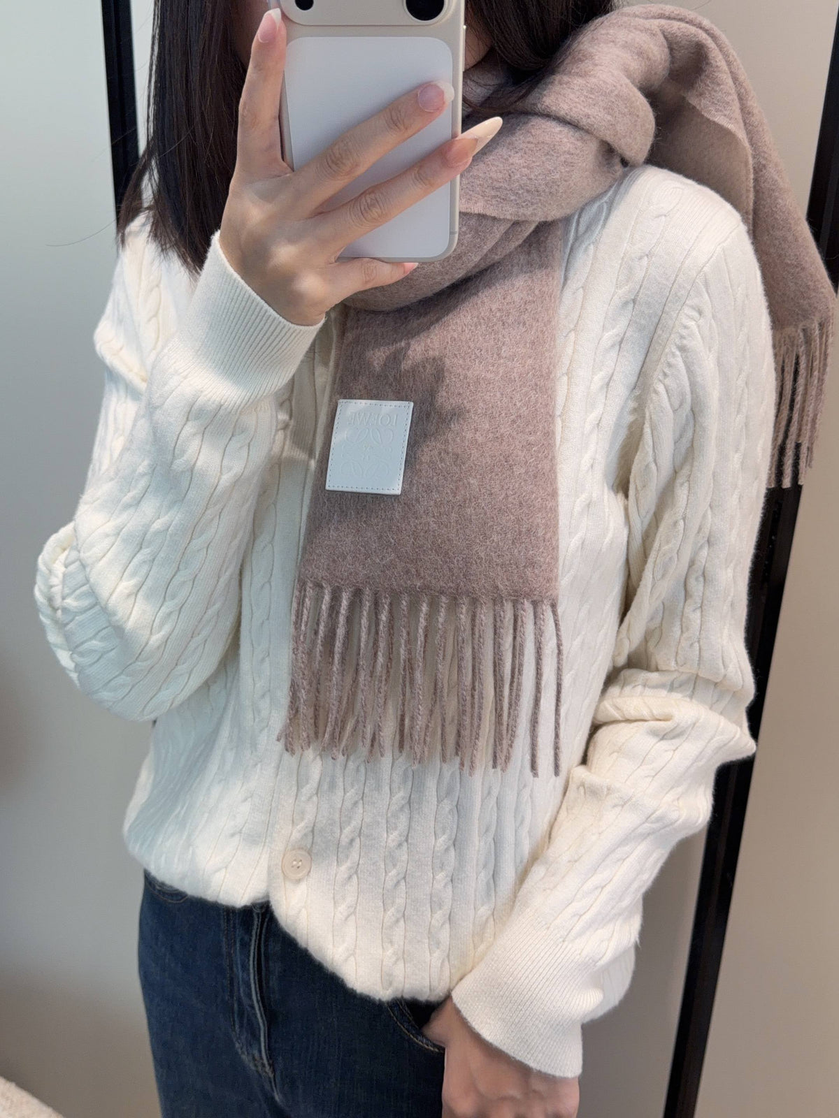 elegant Scarf for unisex couple - product detail view