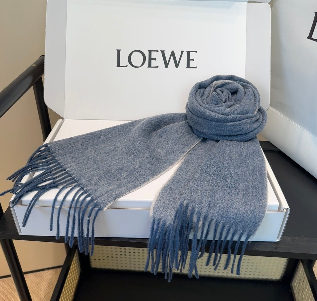 contrast color edgy Scarf for unisex couple - alternate angle view 8