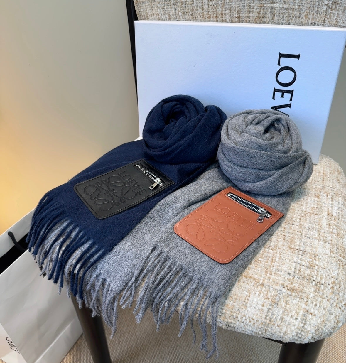 elegant Scarf for unisex couple - alternate angle view 3
