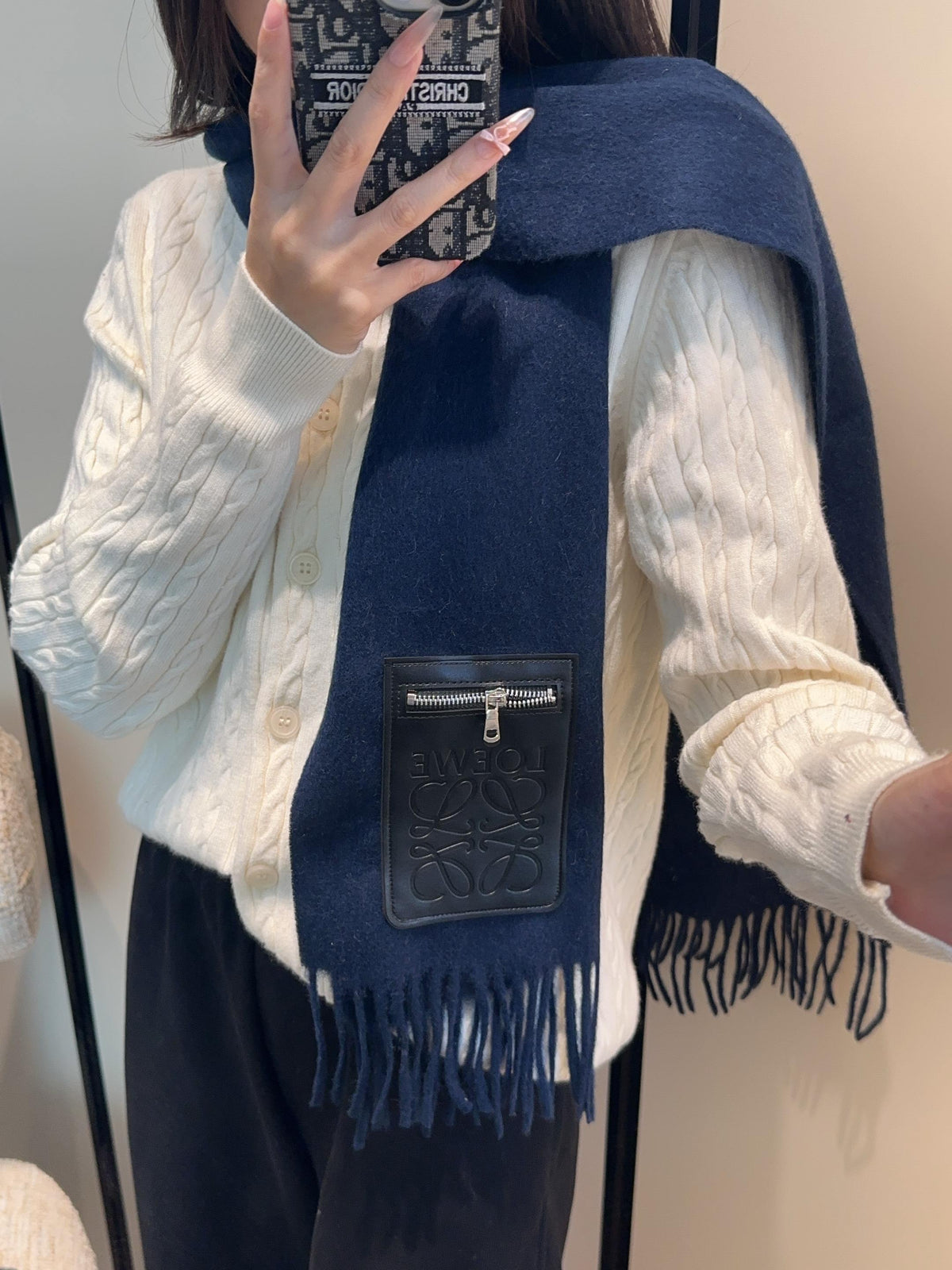 elegant Scarf for unisex couple - alternate angle view 2