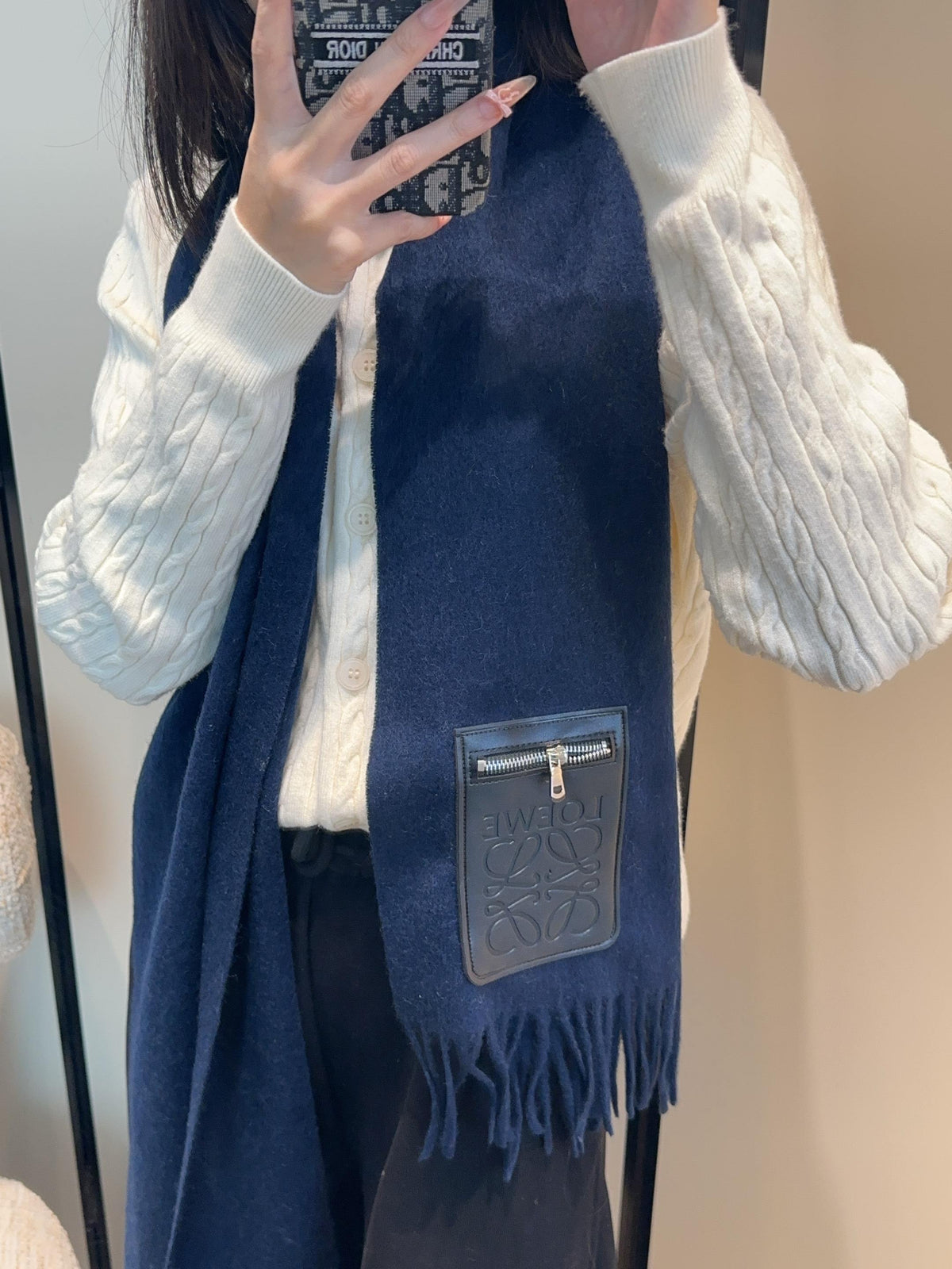 elegant Scarf for unisex couple - product detail view