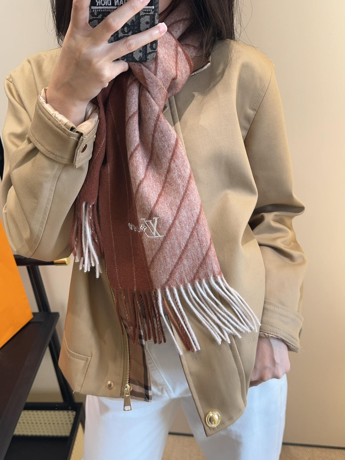 stylish Scarf for men - alternate angle view 2