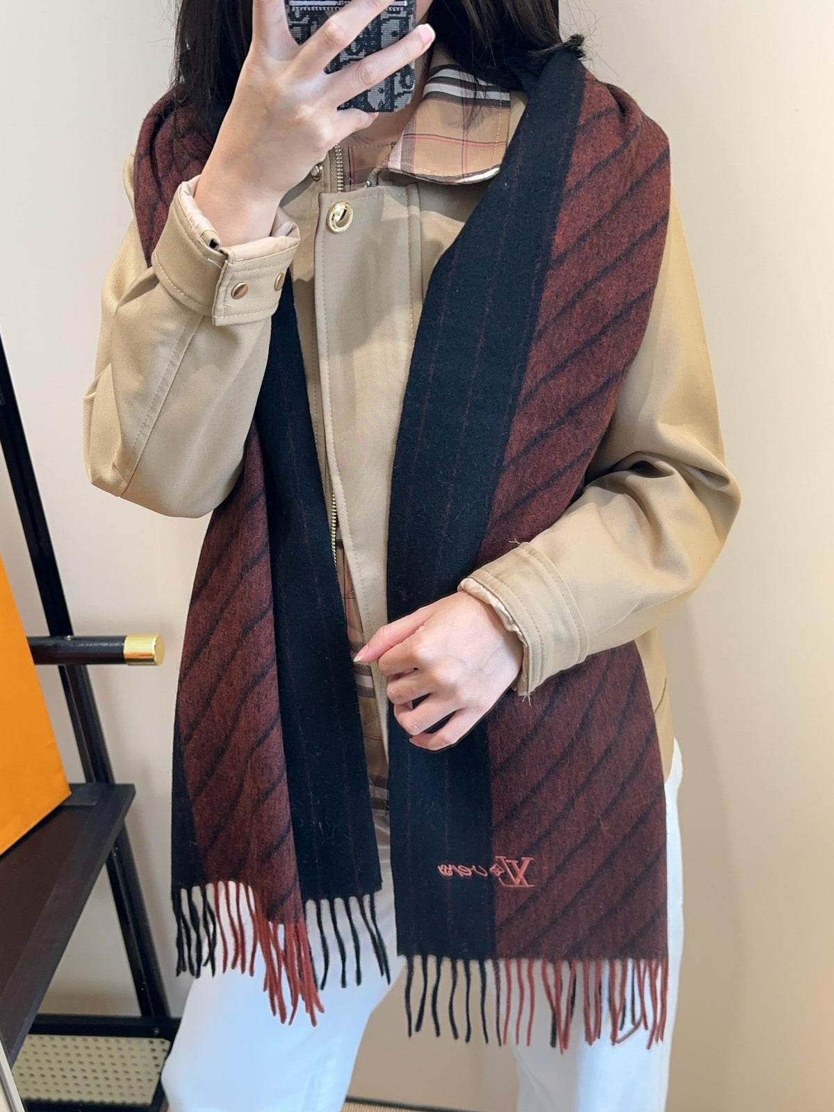 stylish Scarf for men - alternate angle view 2