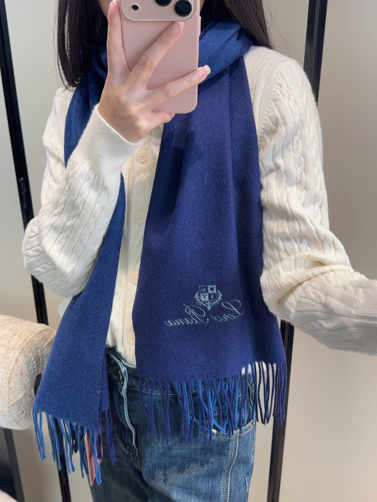 velvet luxury Shawl for women - product detail view