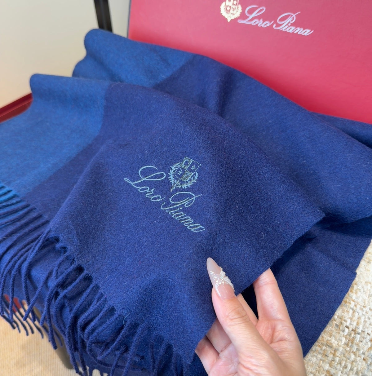 velvet luxury Shawl for women - alternate angle view 6