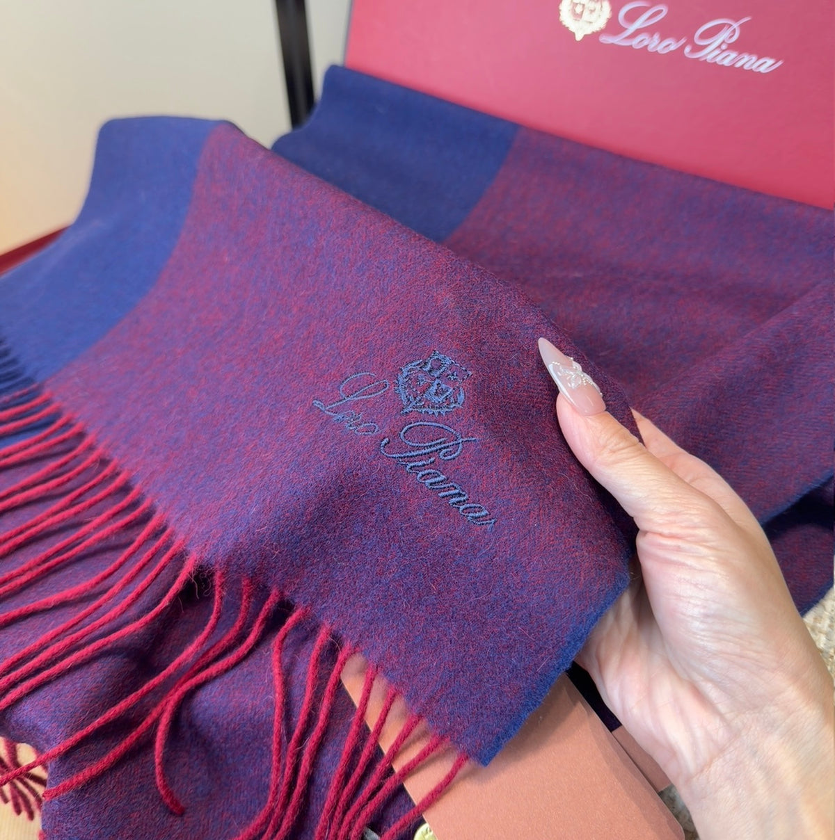 velvet luxury Shawl for women - alternate angle view 6
