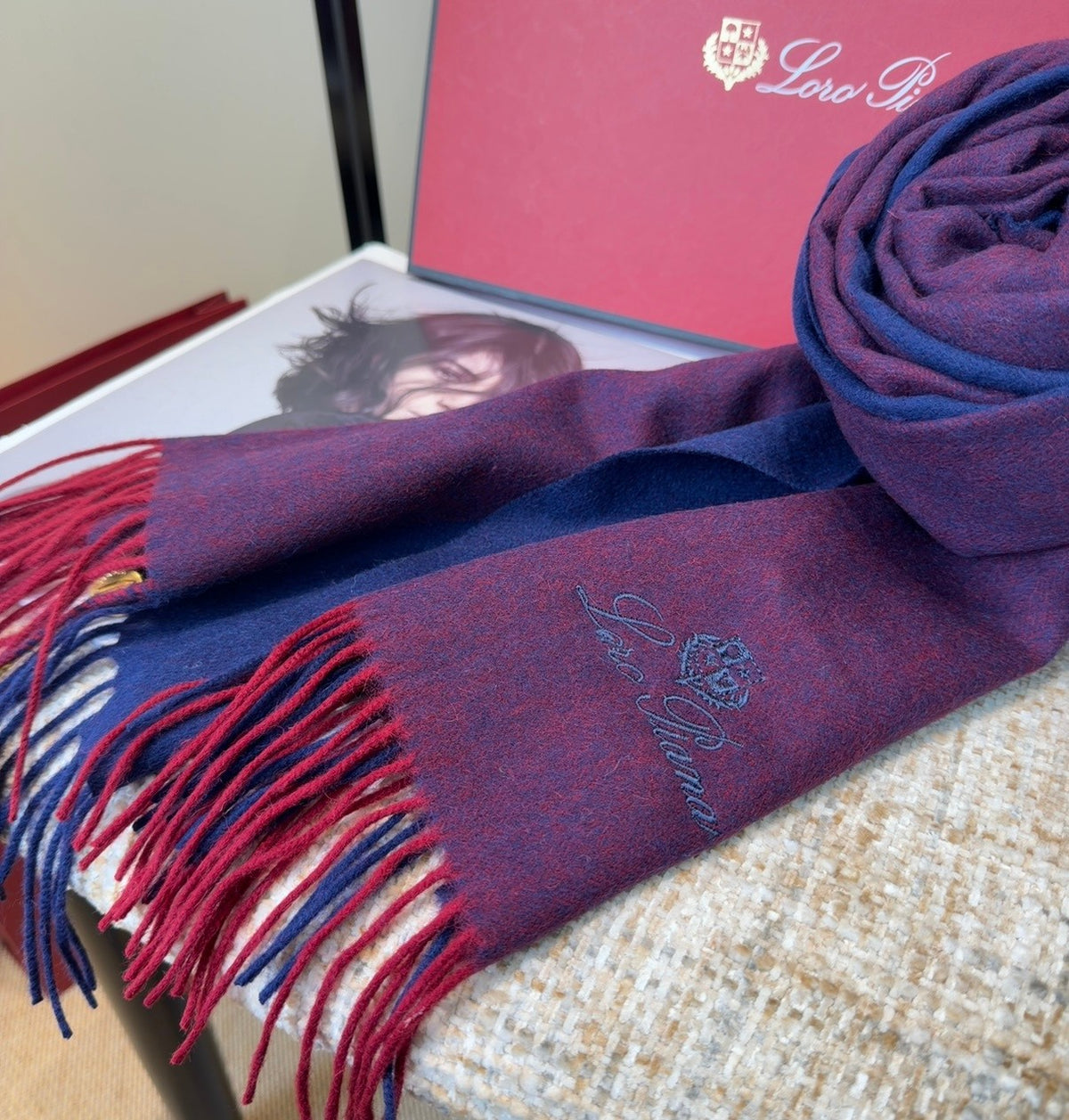 velvet luxury Shawl for women - alternate angle view 10
