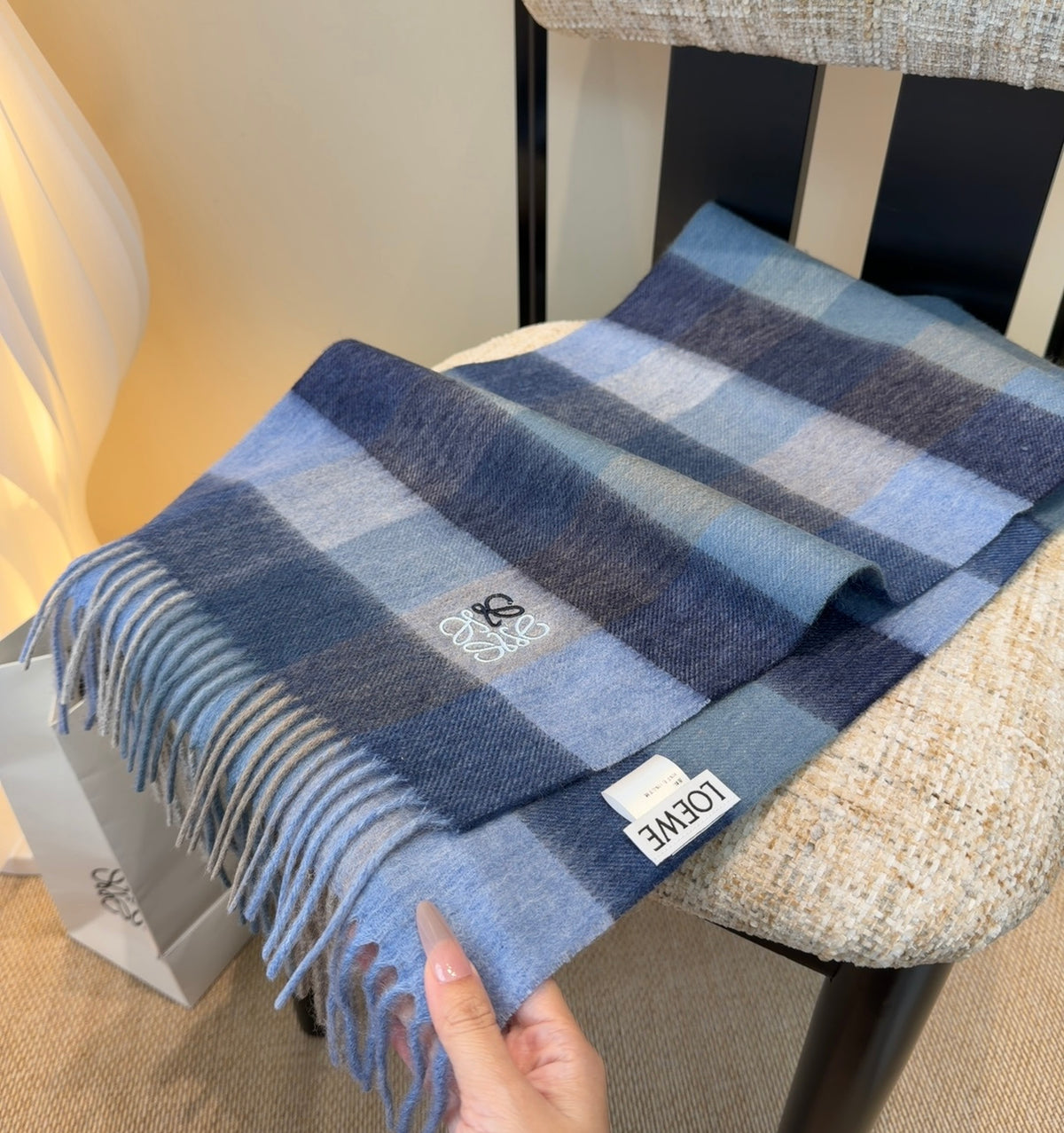elegant Scarf for unisex couple - alternate angle view 5