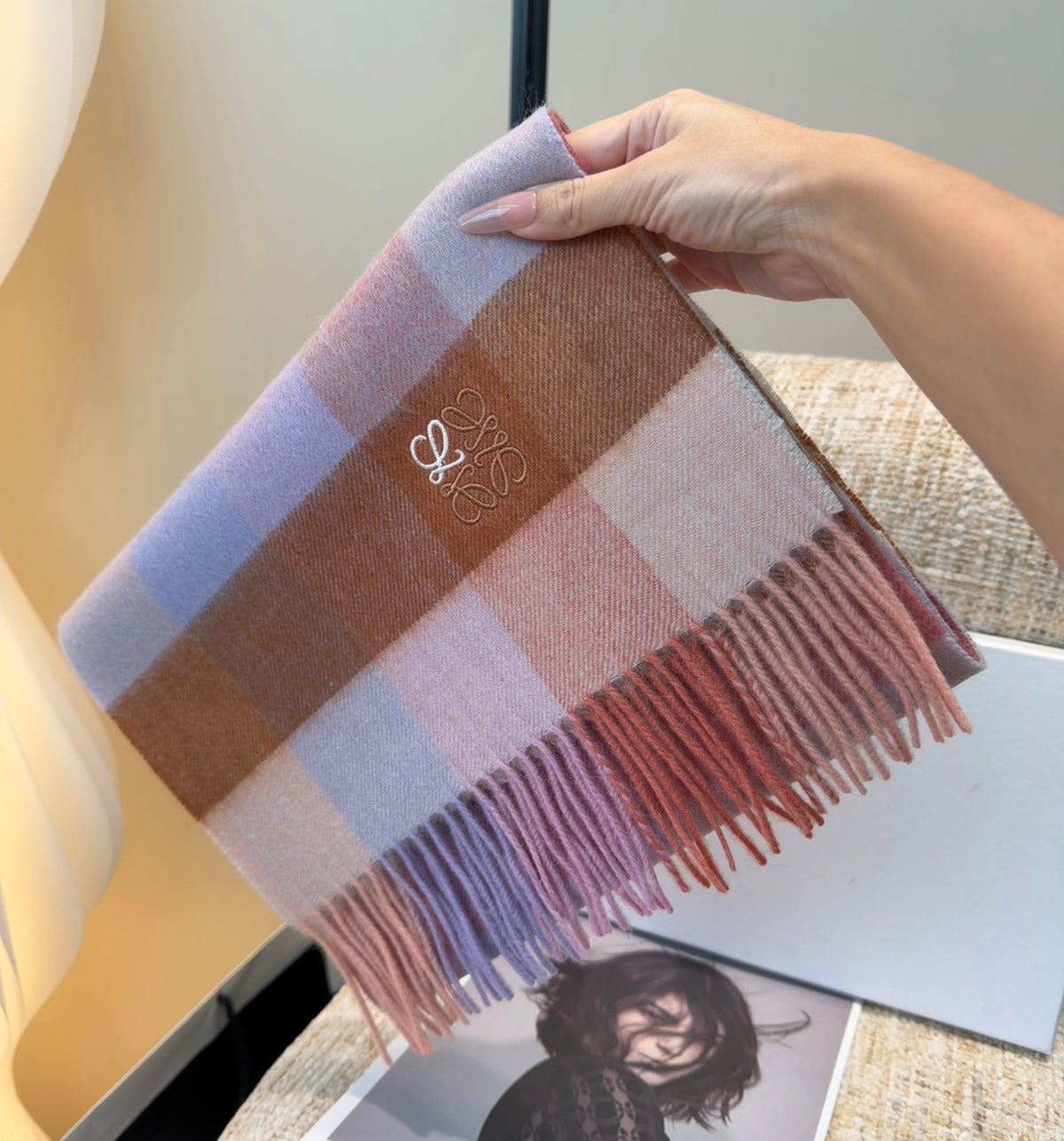 elegant Scarf for unisex couple - alternate angle view 4