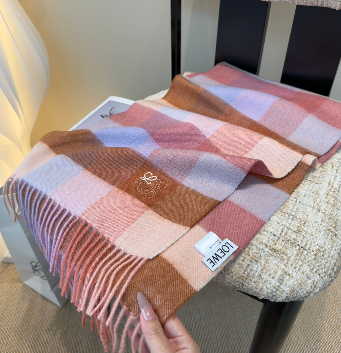 elegant Scarf for unisex couple - alternate angle view 5