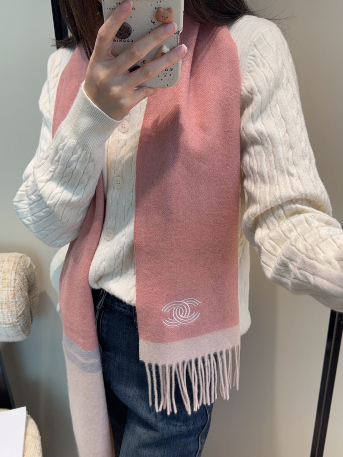 velvet versatile Scarf for men - product detail view