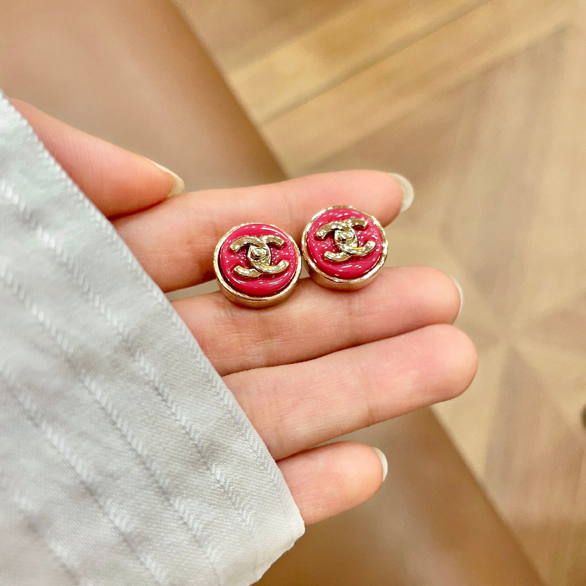letter Stud Earrings for women - alternate angle view 4