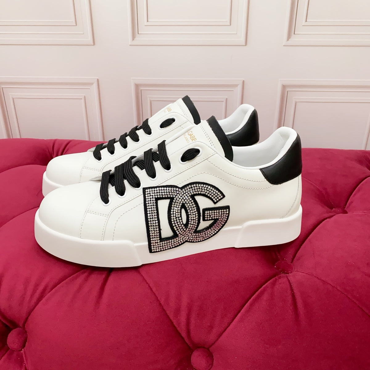 Dolce & Gabbana DG Heavy-Craft Calfskin Sneakers with 5D Accents
