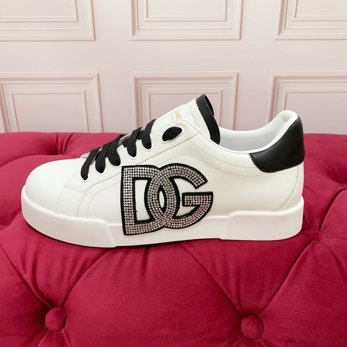 Dolce & Gabbana DG Heavy-Craft Calfskin Sneakers with 5D Accents