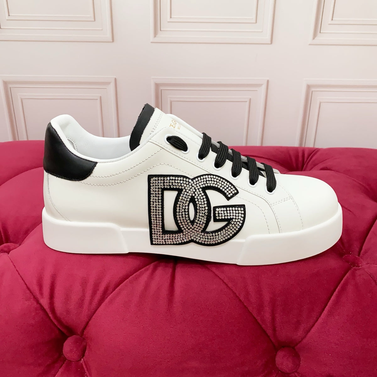 Dolce & Gabbana DG Heavy-Craft Calfskin Sneakers with 5D Accents